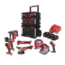 Milwaukee M18 FPP8E-553P Accu Powerpack 8-delig 18V 5.5Ah in PACKOUT Trolley